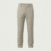 Custom stone thermal performance trousers in brushed micro stretch terry, made by ausman Pakistan