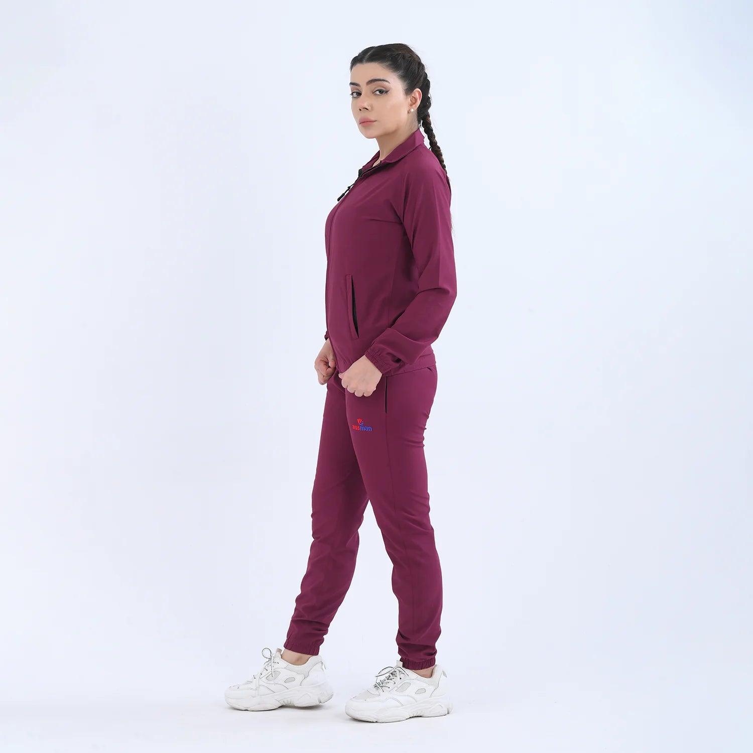 Burgundy nike top tracksuit womens