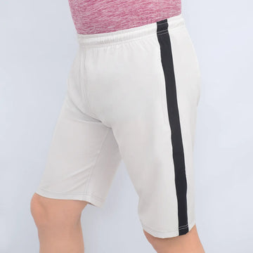 three quarter denim shorts