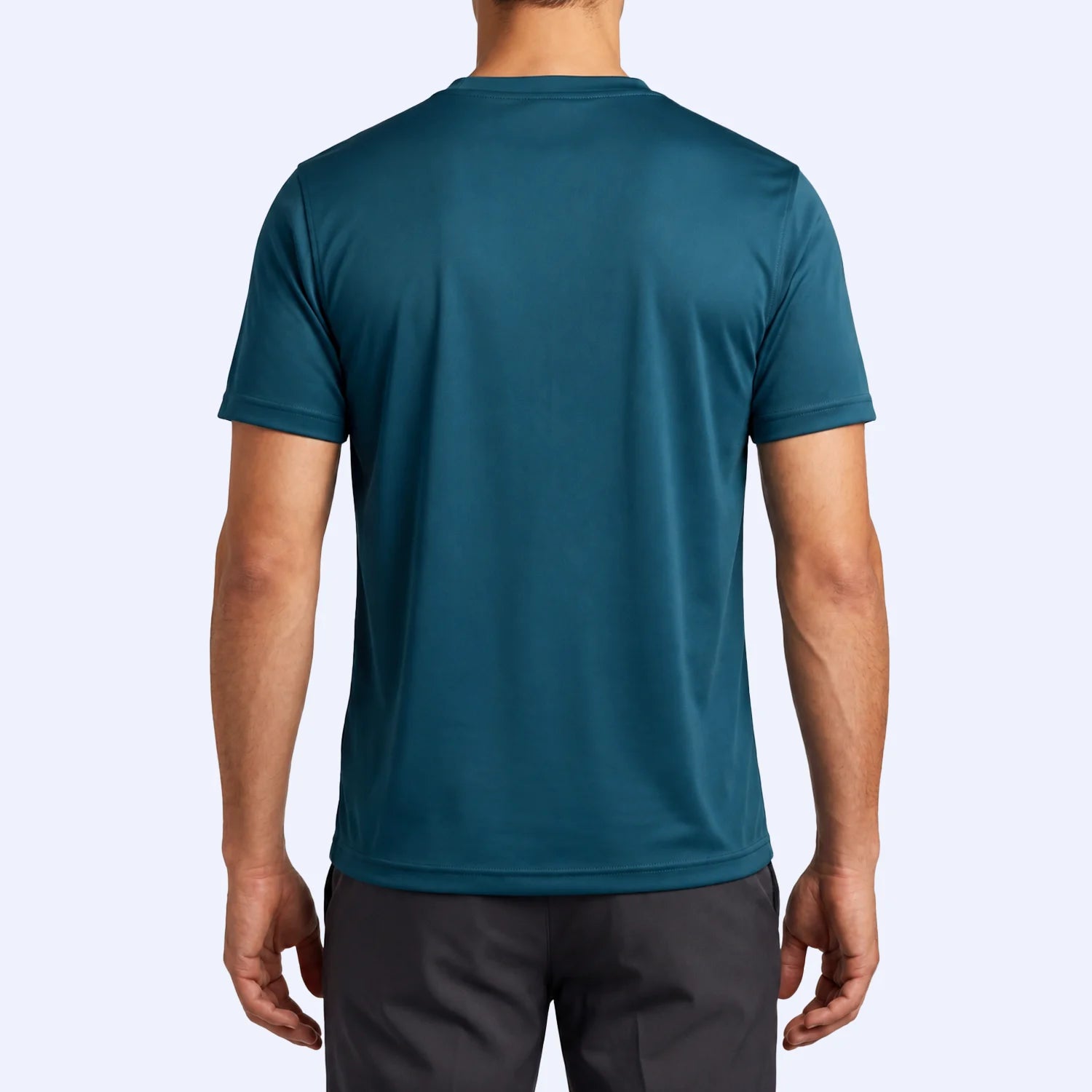 Soft-feel micro interlock sports tee for men, V-neck design