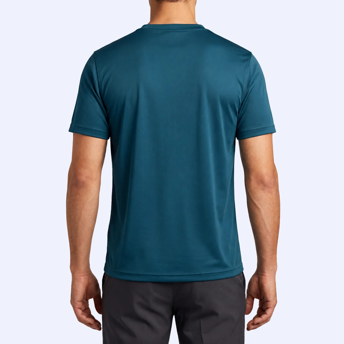 Soft-feel micro interlock sports tee for men, V-neck design