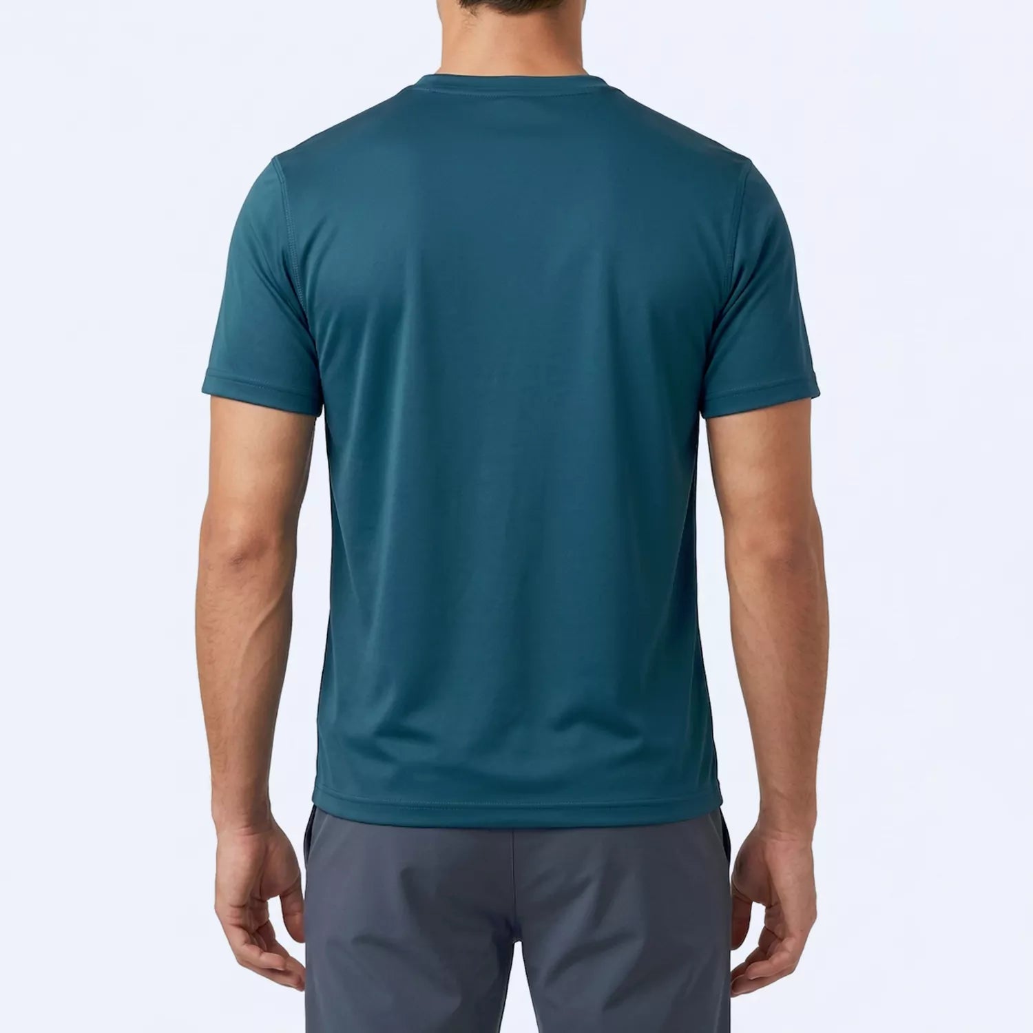 Soft-feel micro interlock sports tee for men, V-neck design