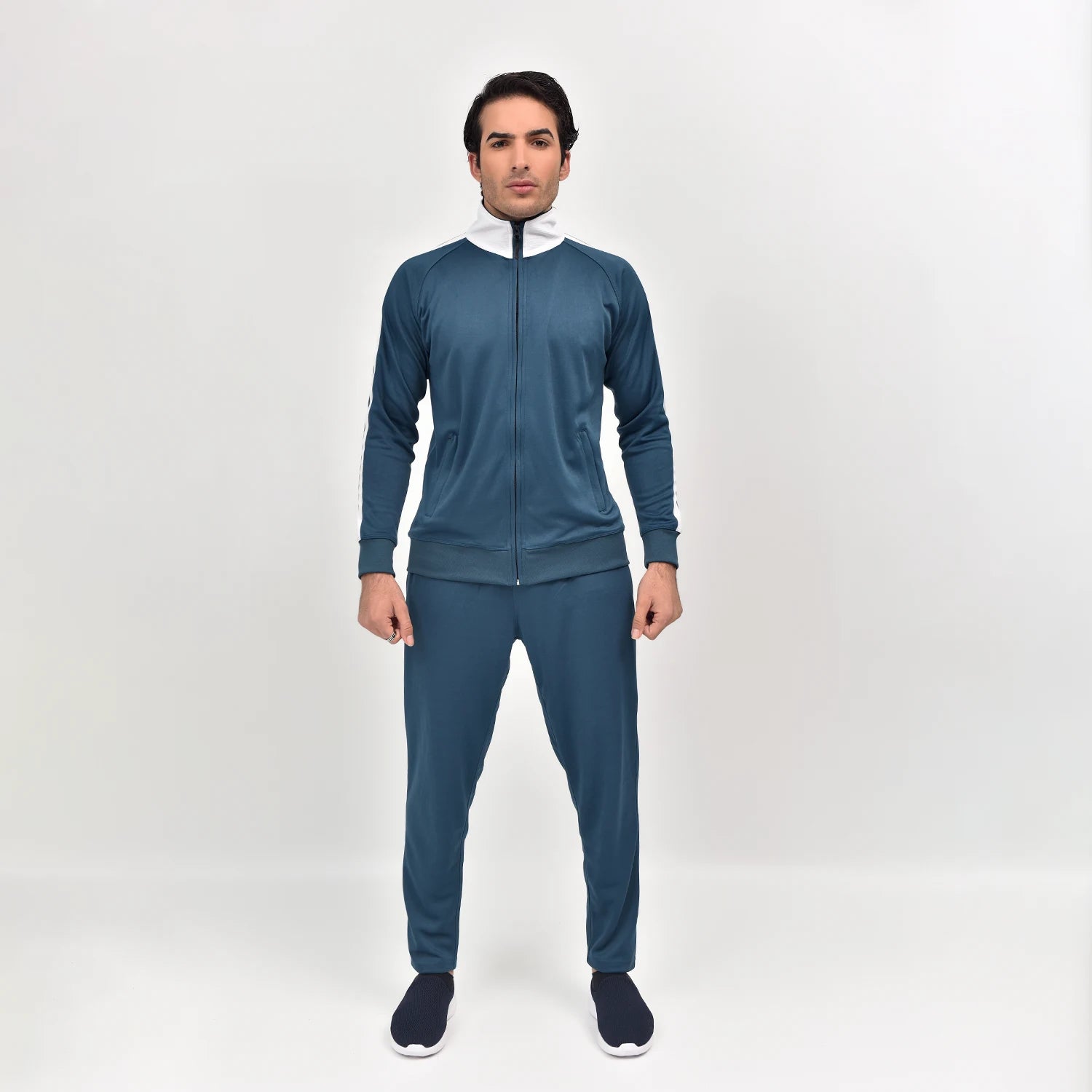 Marine White Urban Tracksuit for Men | AUSMAN Premium men tracksuit pakistan