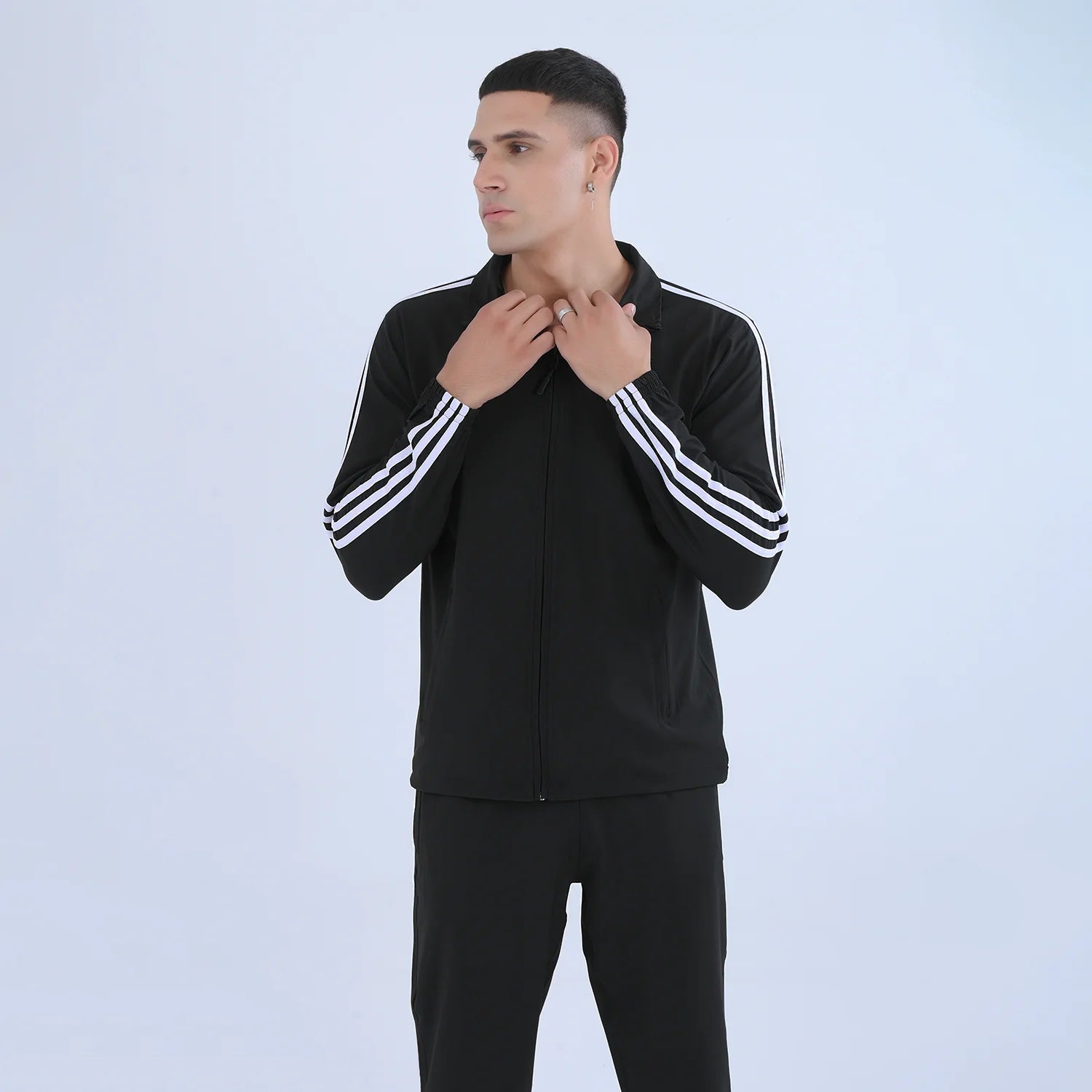 SportyCasual Set Black men Dri-Fit tracksuit Pakistan adidas tracksuit price in pakistan