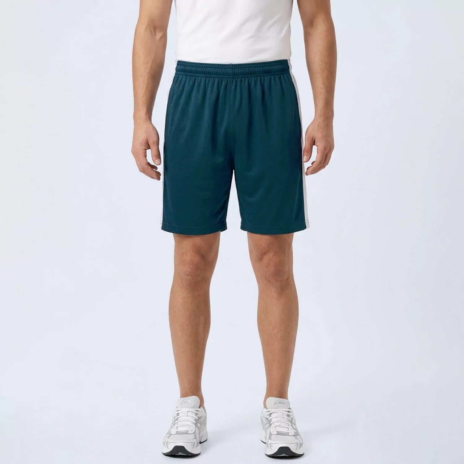 Men's Aero Panel Shorts, front view with contrast side panels and side pockets
