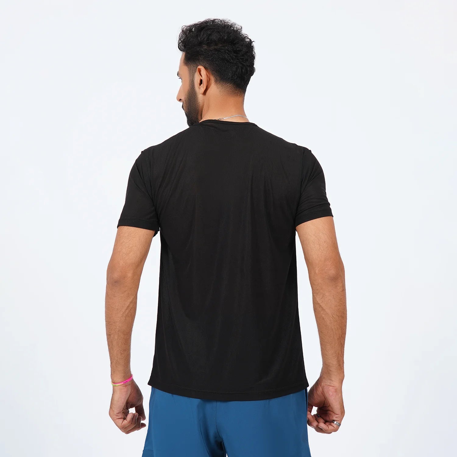AUSMAN EasyBreathe Everyday Active T-Shirt in Black for men, lightweight stretch gym and casual wear shirt. best quality t shirts in pakistan