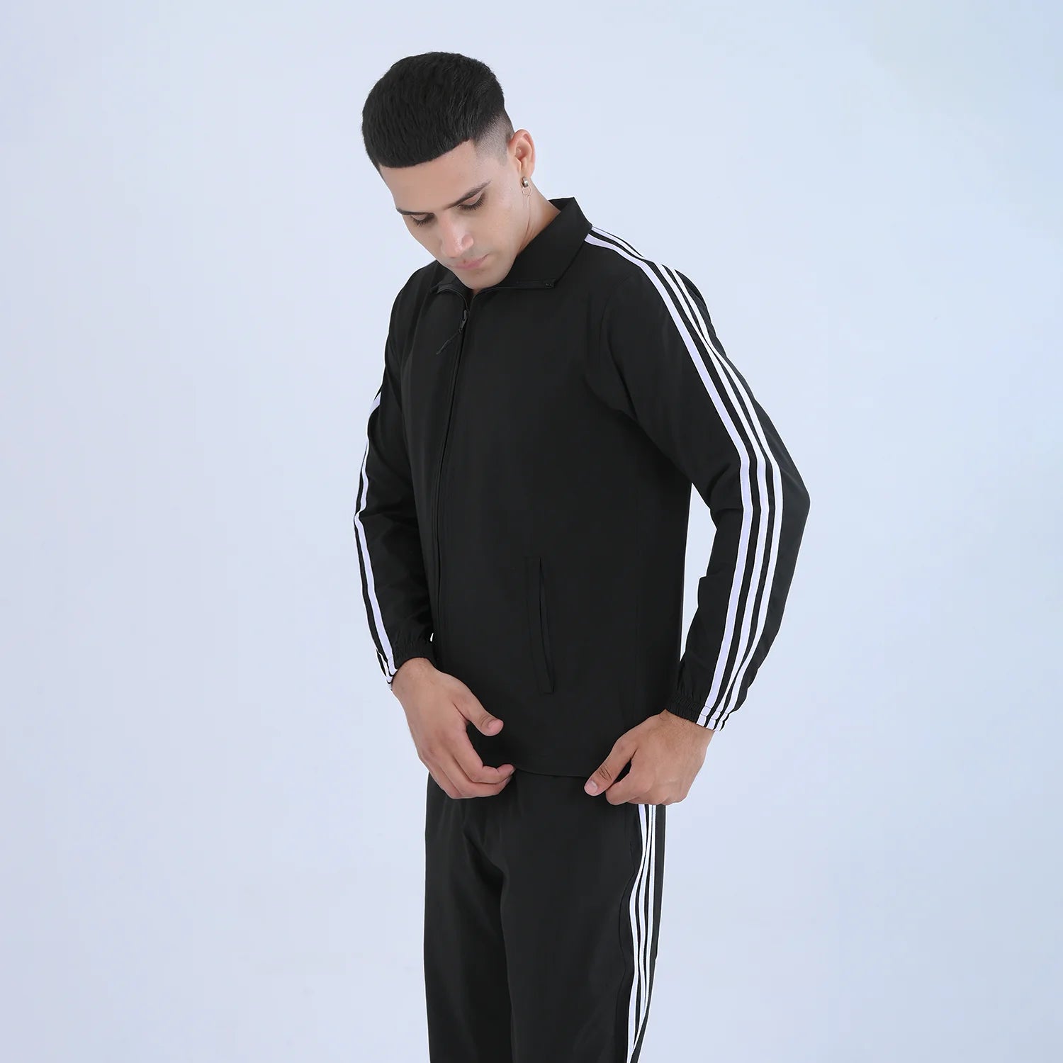 SportyCasual Set Black men Dri-Fit tracksuit Pakistan best quality tracksuit pakistan