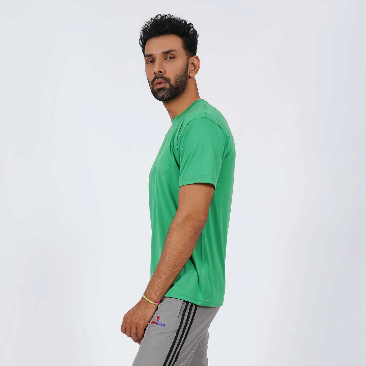 AUSMAN AllSport Active T-Shirt in Jade Green for men, breathable gym wear and casual sports shirt. best t shirts in pakistan