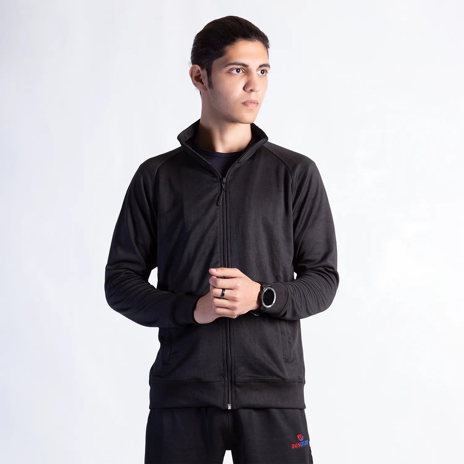 Black CoreMove Tracksuit for Men | AUSMAN black tracksuit