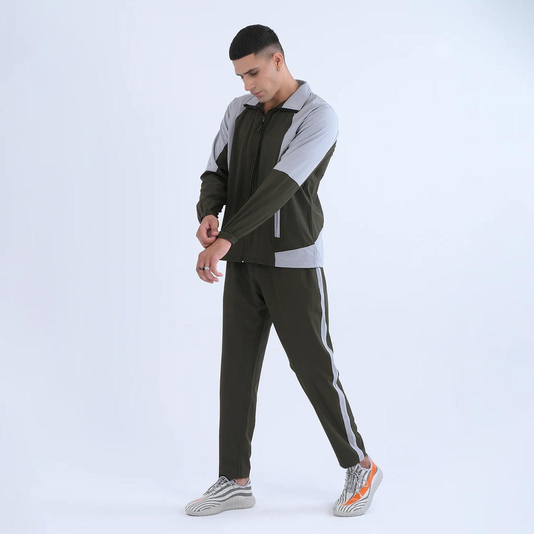 Olive Green Active Tracksuit for Men | AUSMAN boys tracksuits