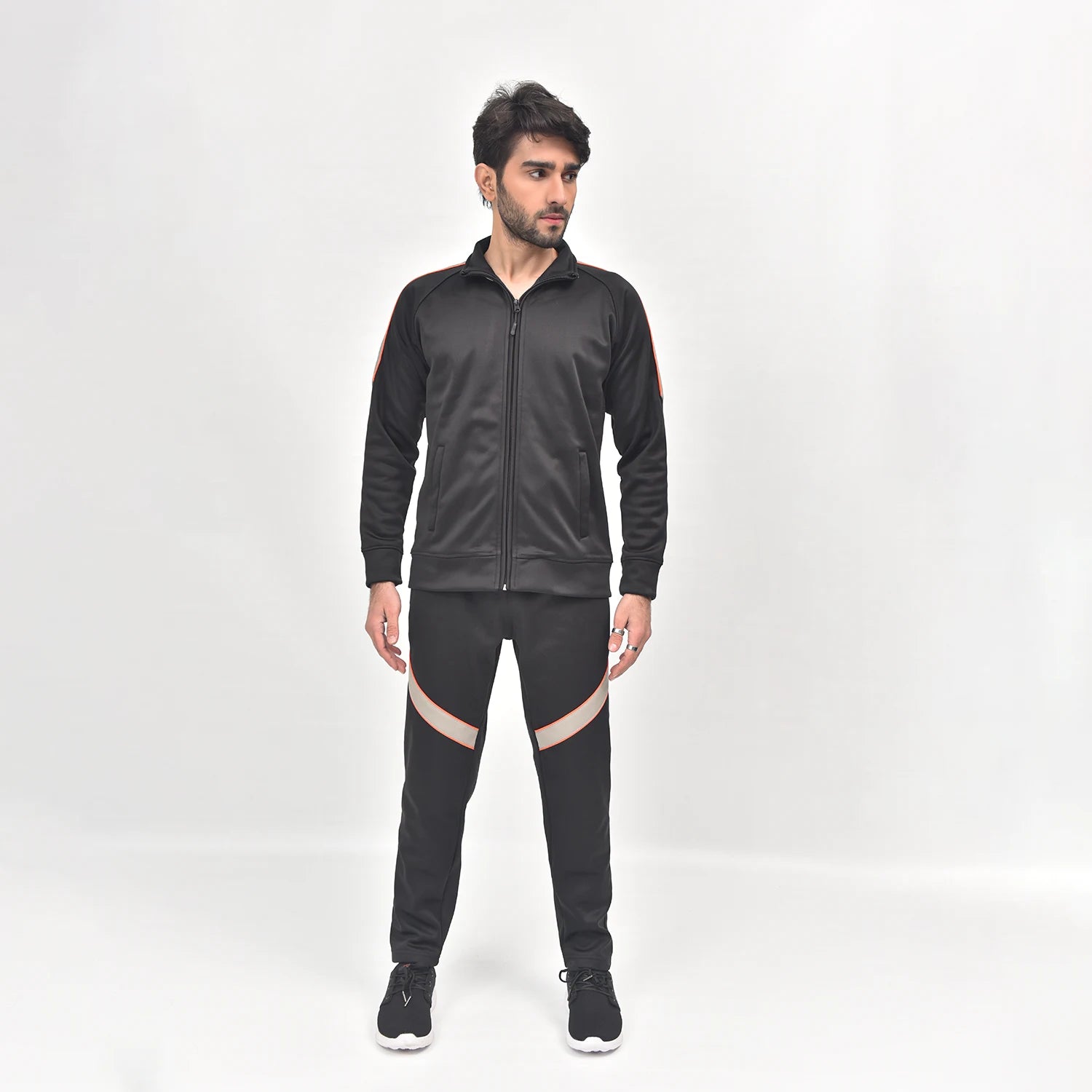 Black Ivory FleeceMotion Tracksuit for Men | AUSMAN boys tracksuits