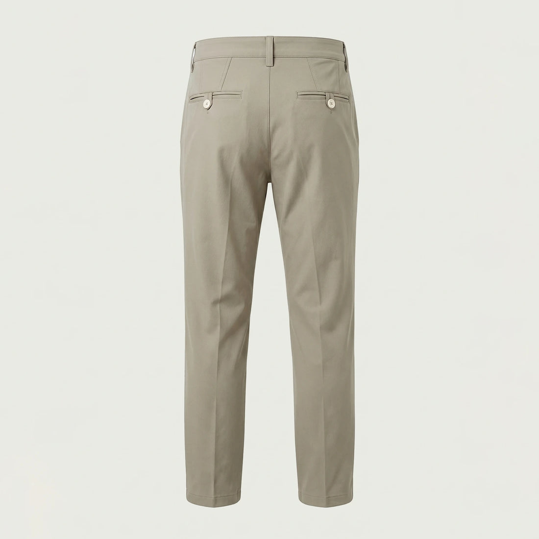 Custom stone thermal performance trousers in brushed micro stretch terry, made by ausman Pakistan