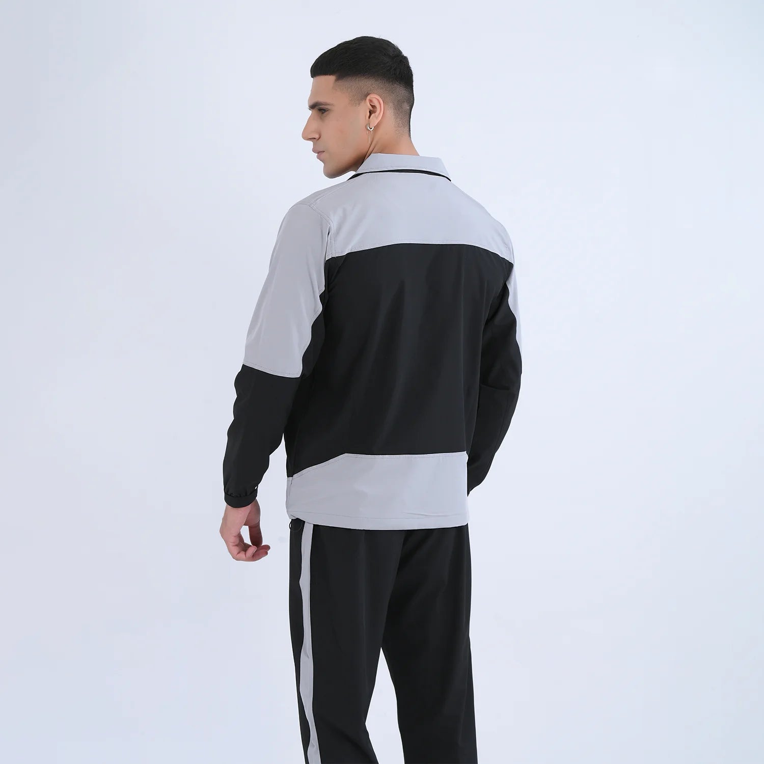 Charcoal Black Active Tracksuit for Men | AUSMAN custom tracksuit manufacturers