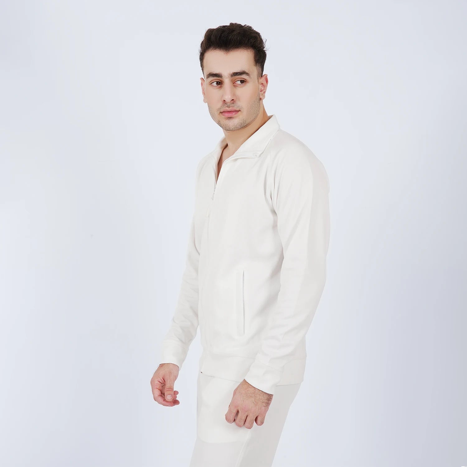 White CoreMove Tracksuit for Men | AUSMAN dri fit tracksuit