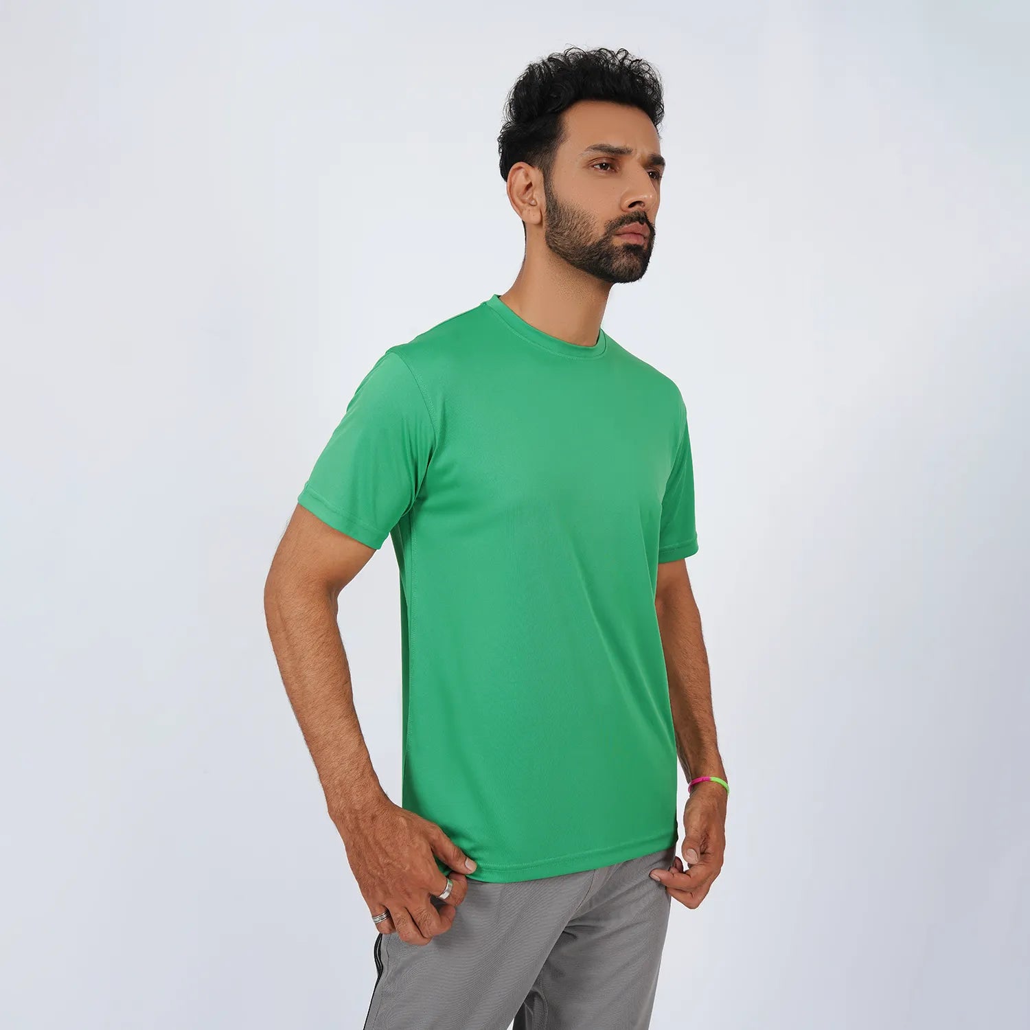 AUSMAN AllSport Active T-Shirt in Jade Green for men, breathable gym wear and casual sports shirt. dri fit shirts pakistan