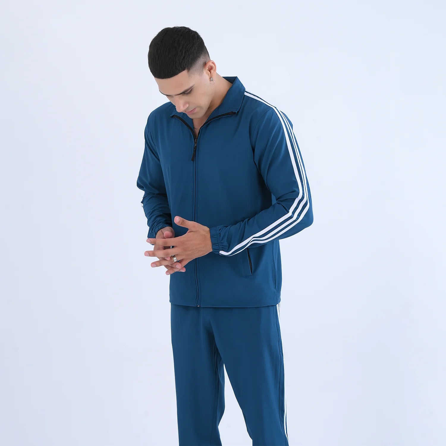 SportyCasual Set Aegean Blue gym tracksuit pakistan