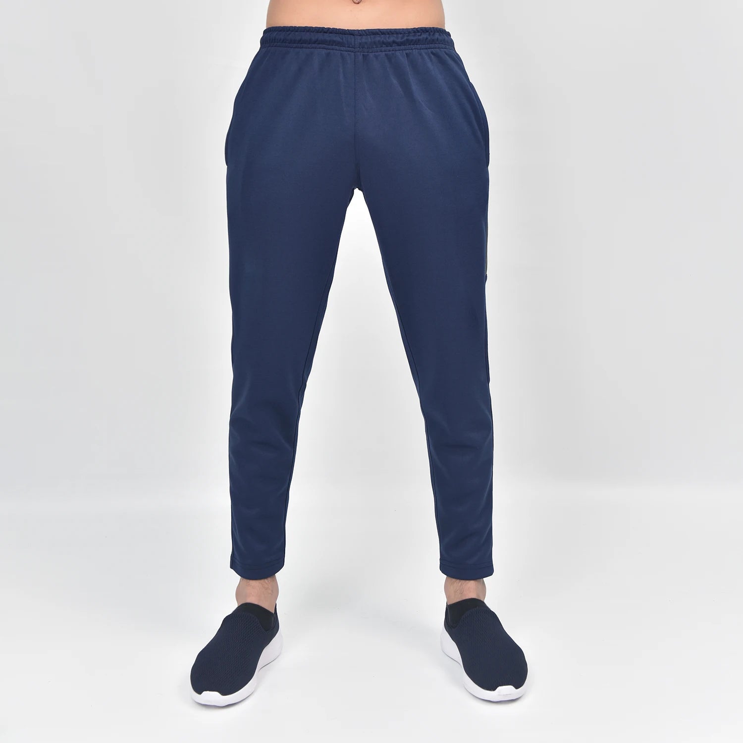 ausman Rovair Active Trouser Navy Grey for men, slim fit Micro Interlock active trouser with grey contrast and two pockets.