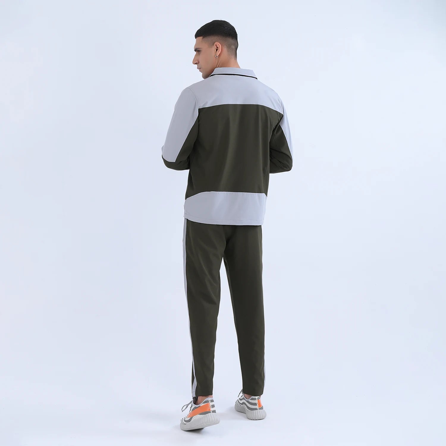 Olive Green Active Tracksuit for Men | AUSMAN male tracksuit