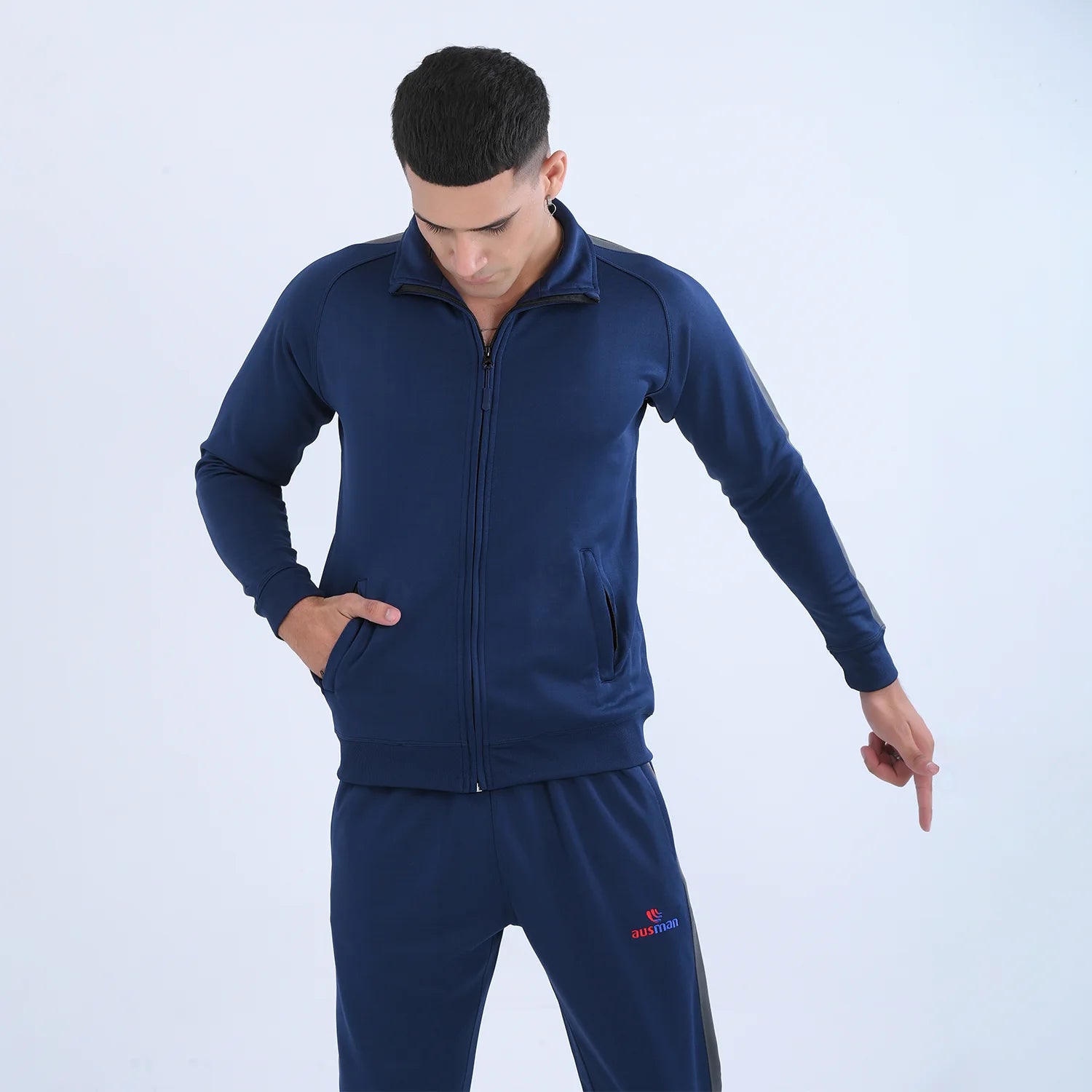 French Navy Performance Set Tracksuit | AUSMAN men smart casual