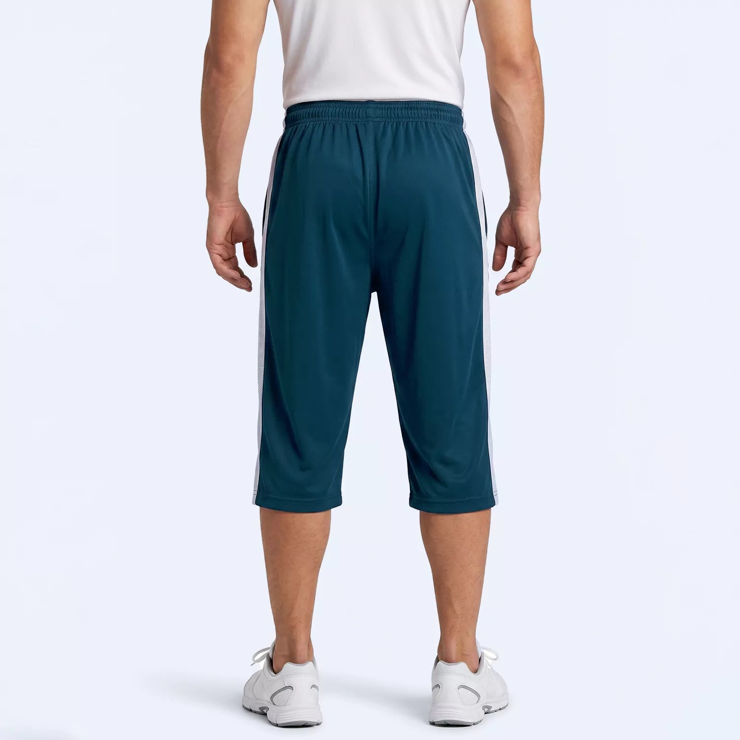 Back view of the Pace Panel Shorts for men with a below-knee straight cut

