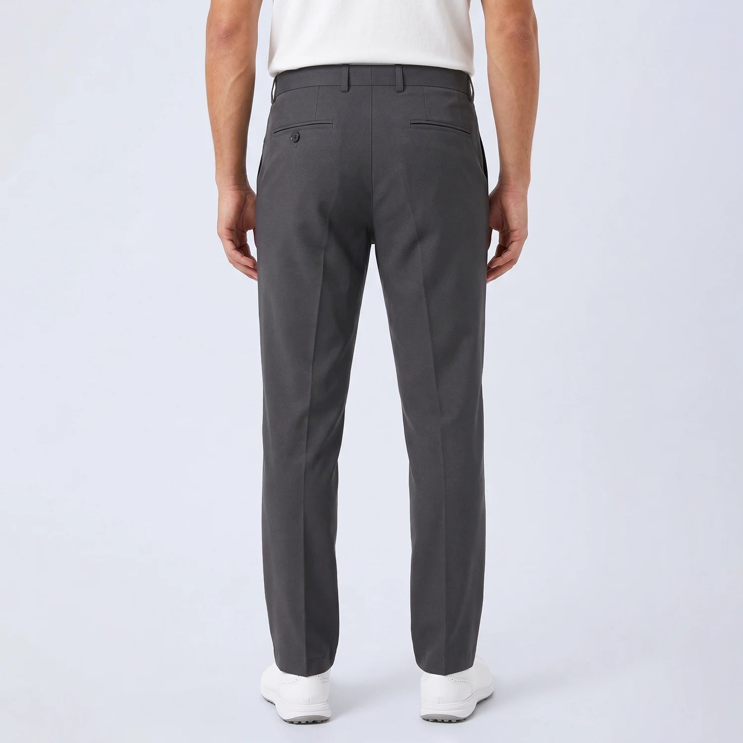 Parline Golf Pant in charcoal, alternate view highlighting the tailored cut and clean front line.