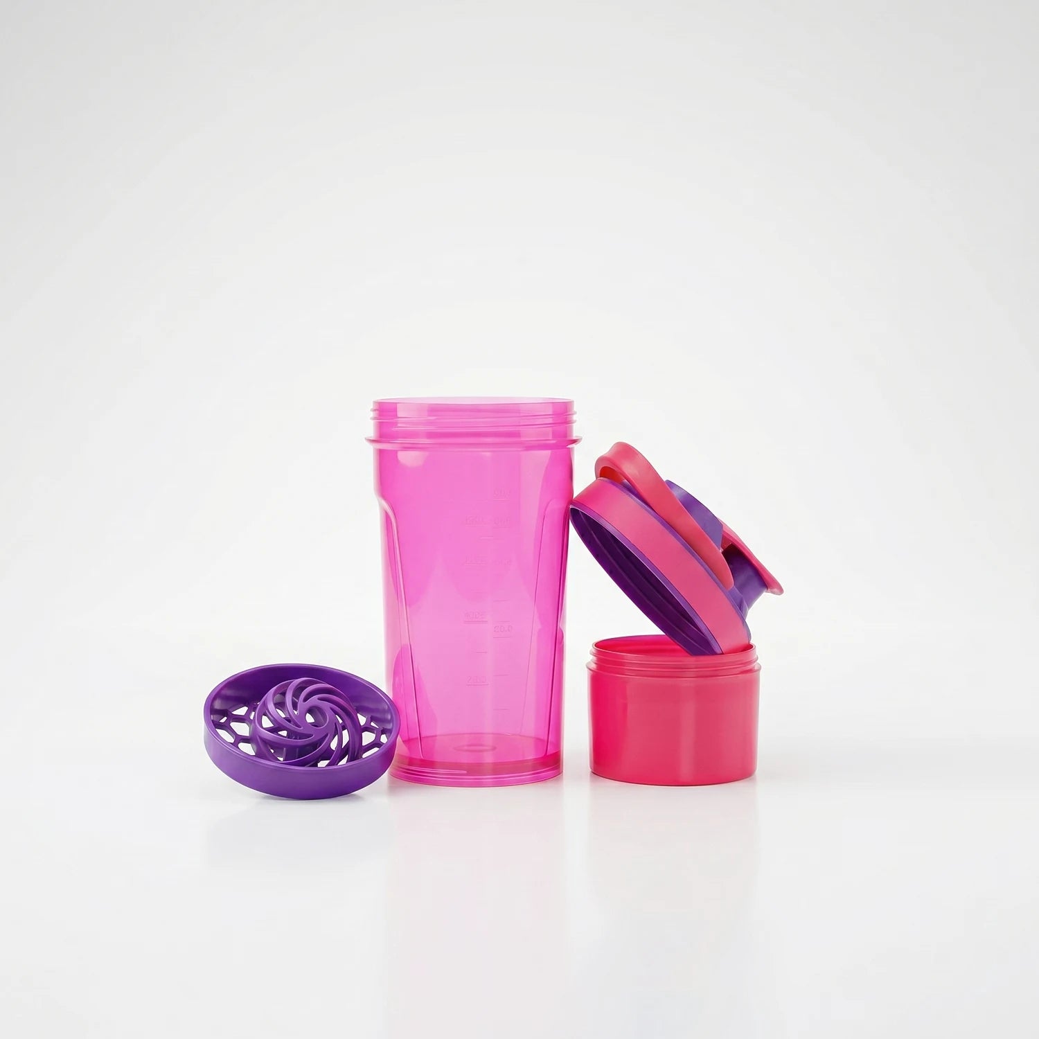 pink blender bottle