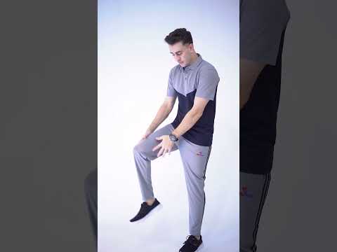 black & grey Side Stripe trousers