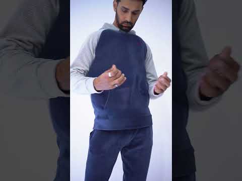 Heather Indigo StreetFit Hoodie Tracksuit for Men | AUSMAN