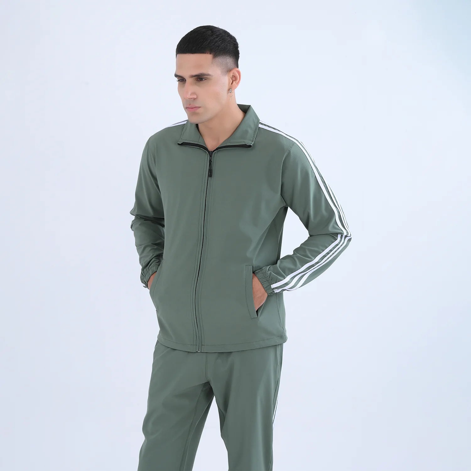 SportyCasual Set Sage Green men Dri-Fit tracksuit Pakistan puma tracksuit price in pakistan