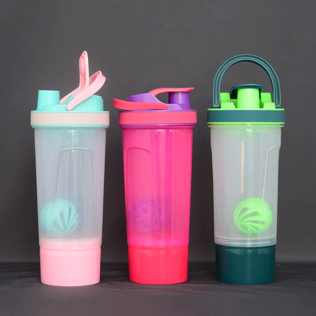 shaker bottle with storage