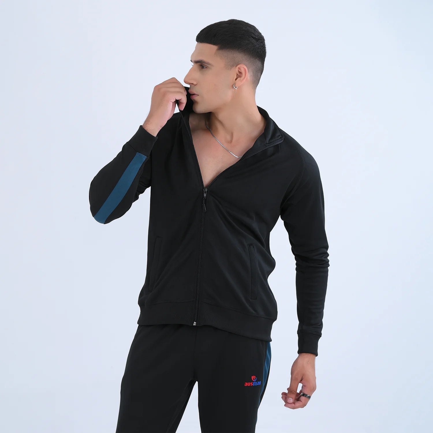 Black Performance Set Tracksuit | AUSMAN sports clothes