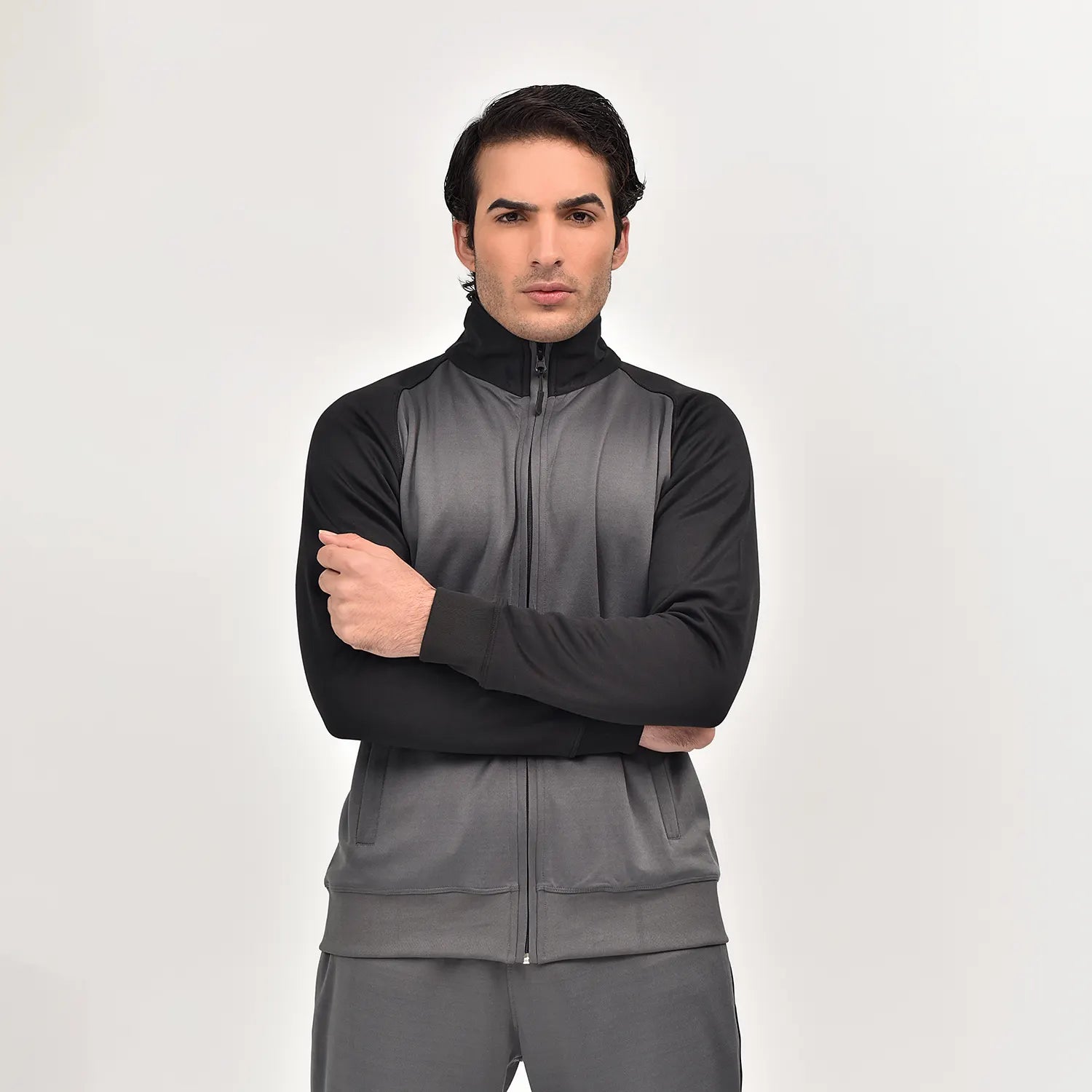 Charcoal Black DriMove Tracksuit for Men | AUSMAN tommy hilfiger tracksuit mens