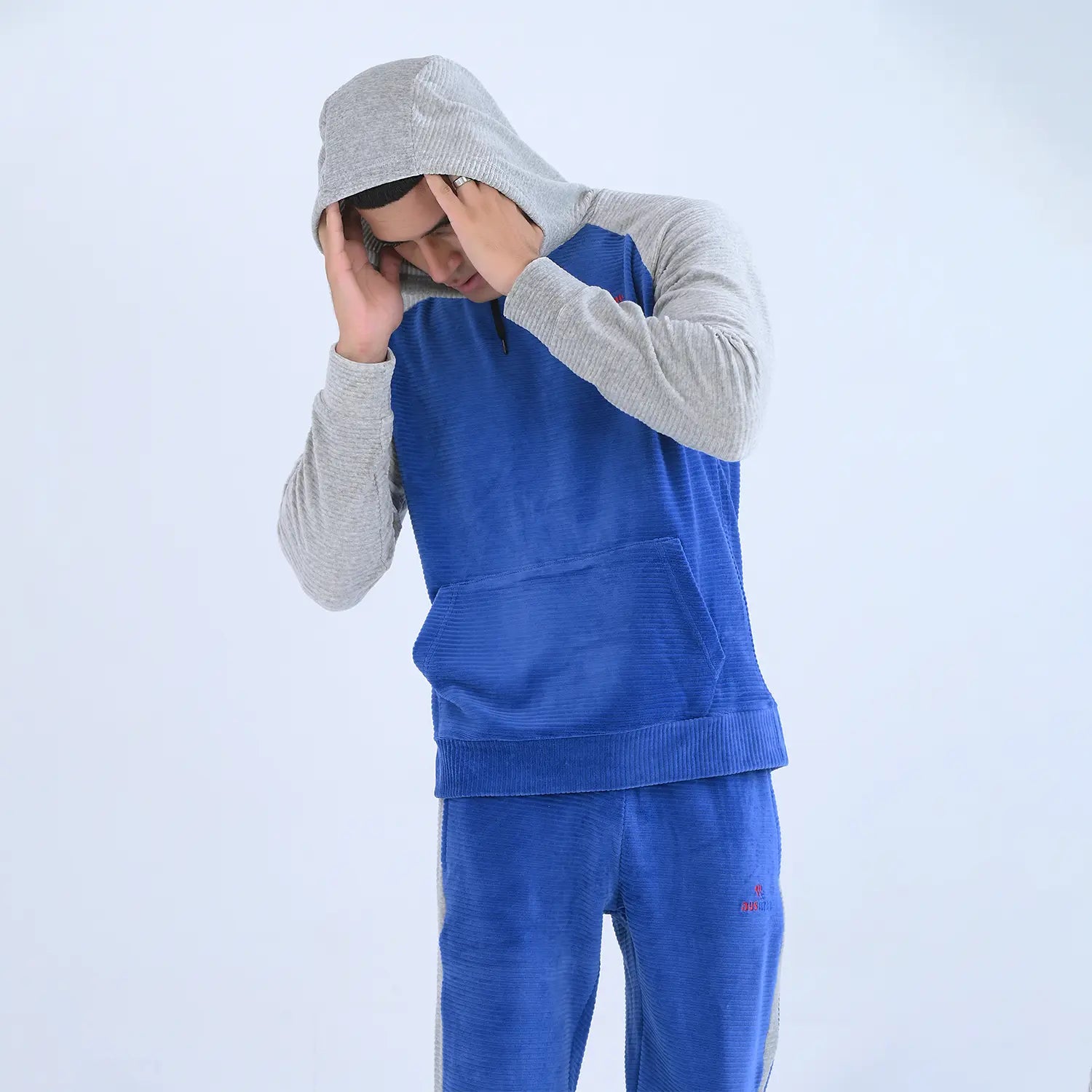 Royal Blue StreetFit Hoodie Tracksuit for Men | AUSMAN track suit winter