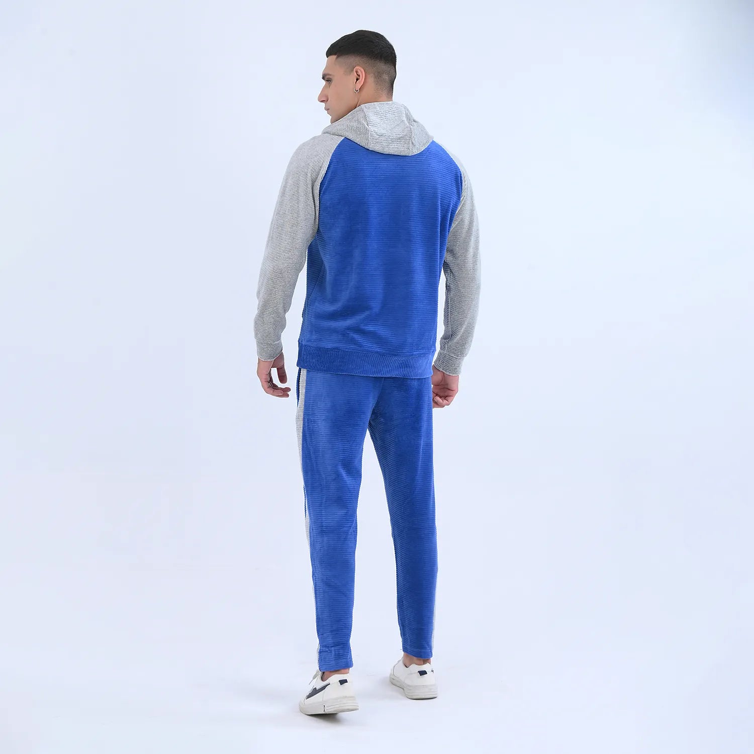 Royal Blue StreetFit Hoodie Tracksuit for Men | AUSMAN tracksuit for men winter