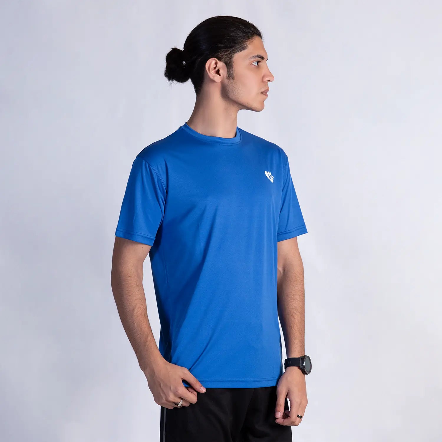 AUSMAN AllSport Active T-Shirt in Cobalt for men, breathable sports shirt for gym, running, and casual wear. man t shirts pakistan