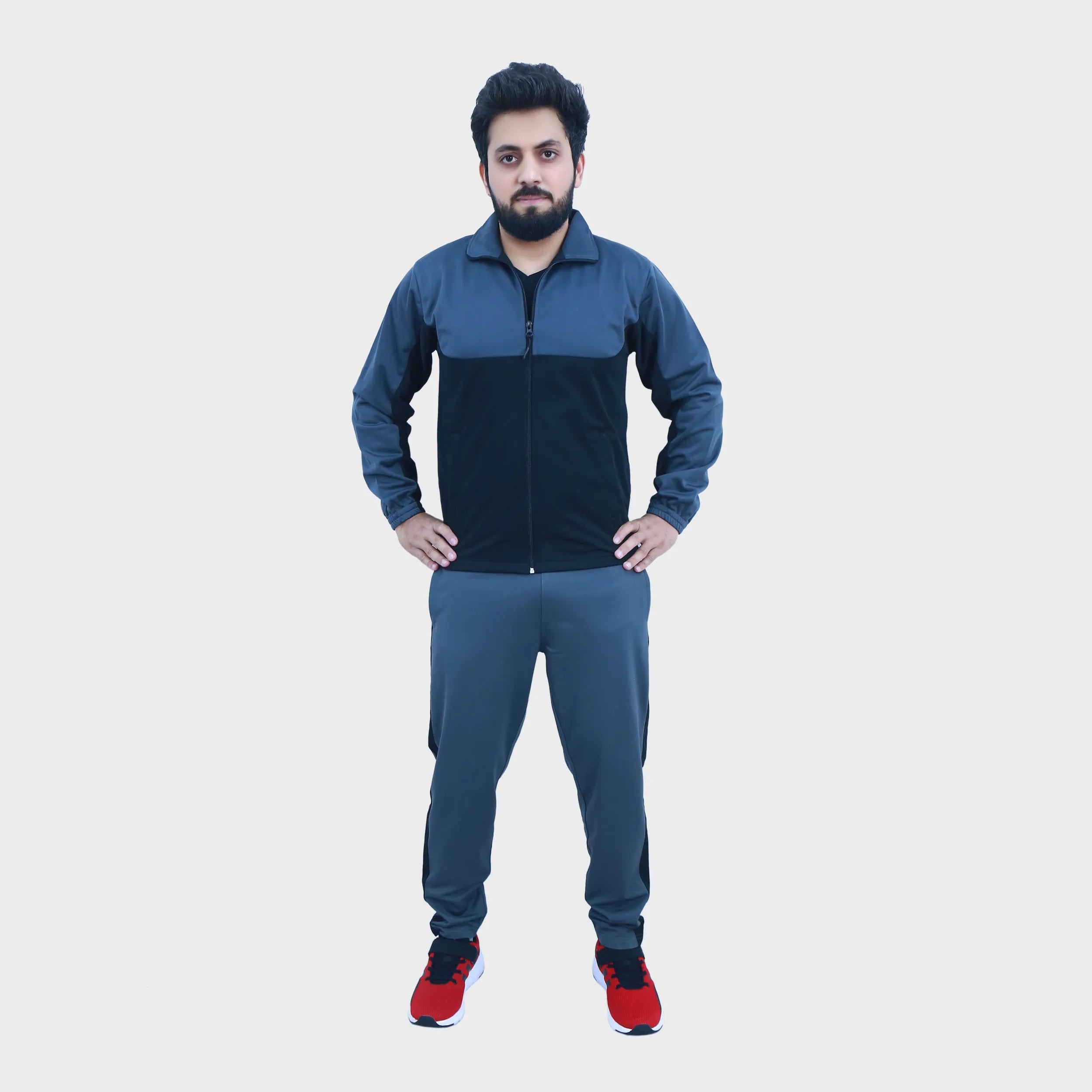 Black Blue Motion Tracksuit for Men | AUSMAN track suit in pakistan price