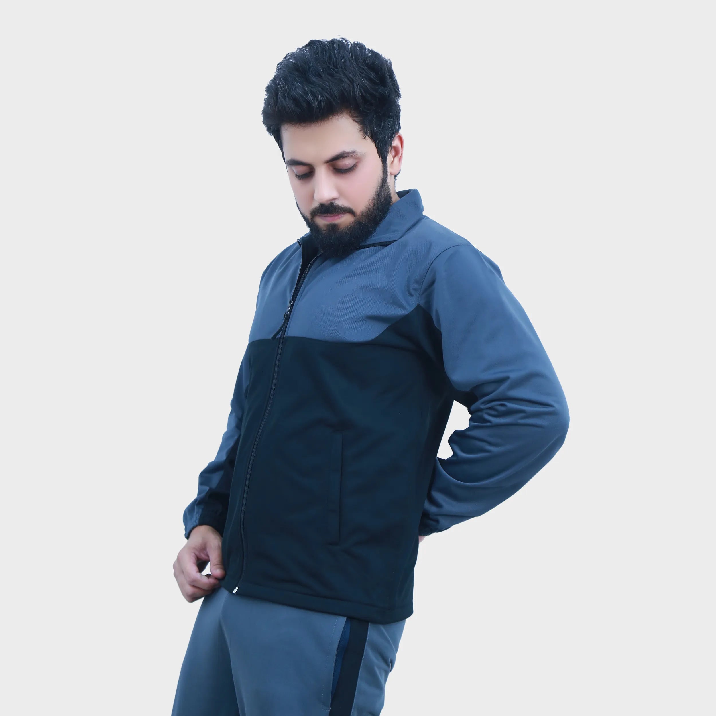 Black Blue Motion Tracksuit for Men | AUSMAN tracksuit mens pakistan