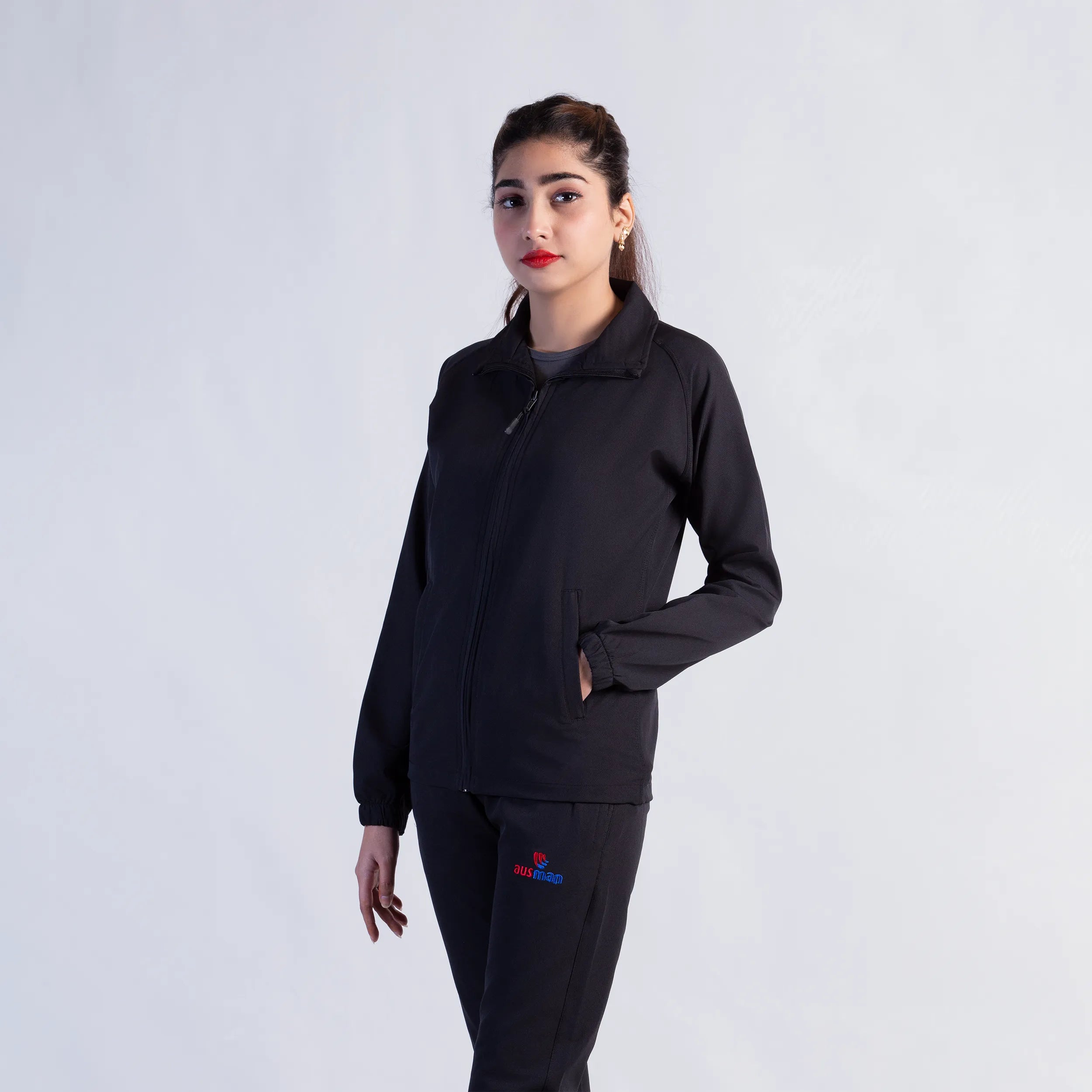 black tracksuit for ladies