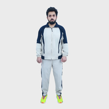 Ivory Navy Active Tracksuit for Men | AUSMAN best quality tracksuit pakistan