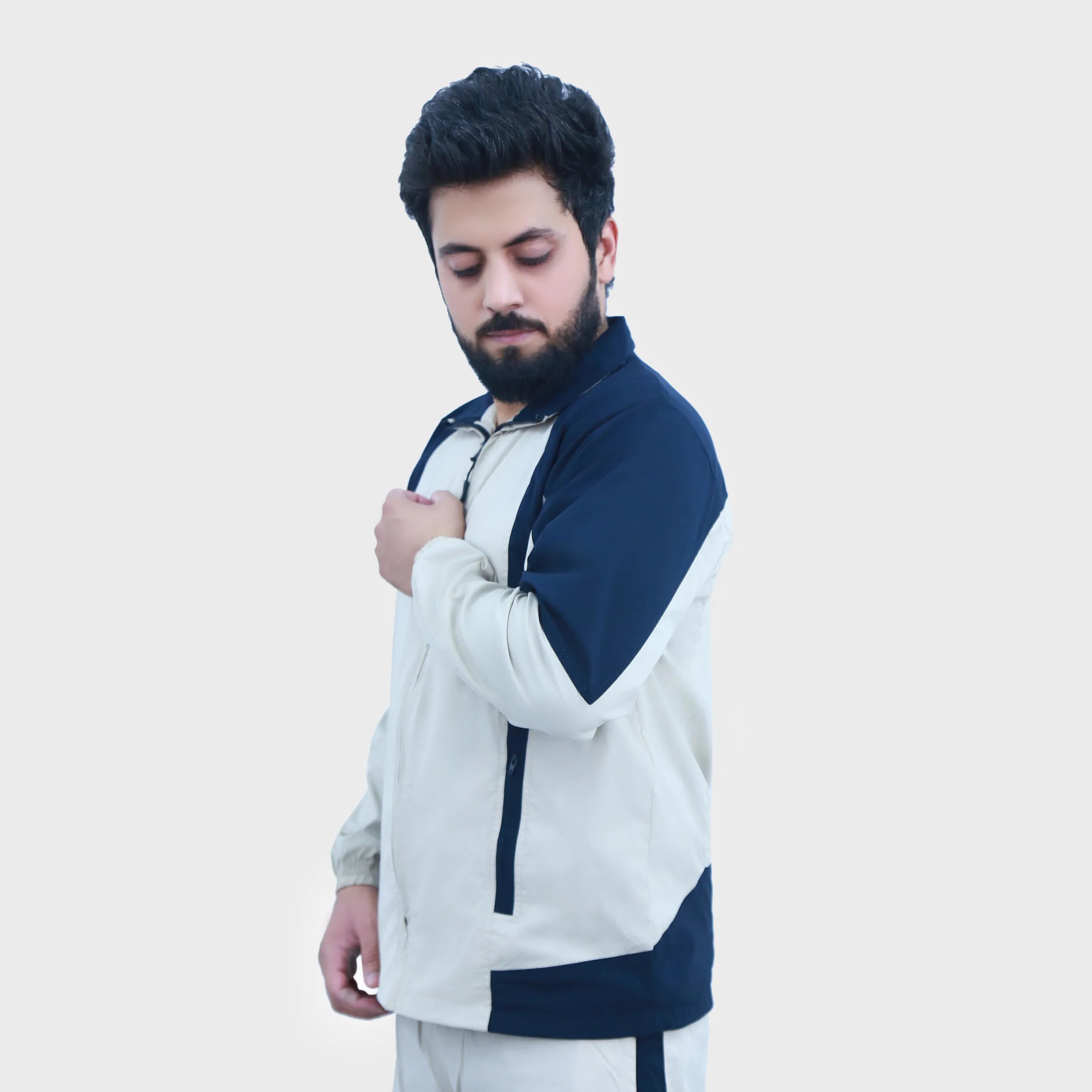 Ivory Navy Active Tracksuit for Men | AUSMAN xxl tracksuit pakistan